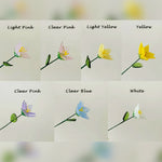 Mini Hand-Blown Glass Rose Stem – June Birth Flower & Everlasting Anniversary Gift