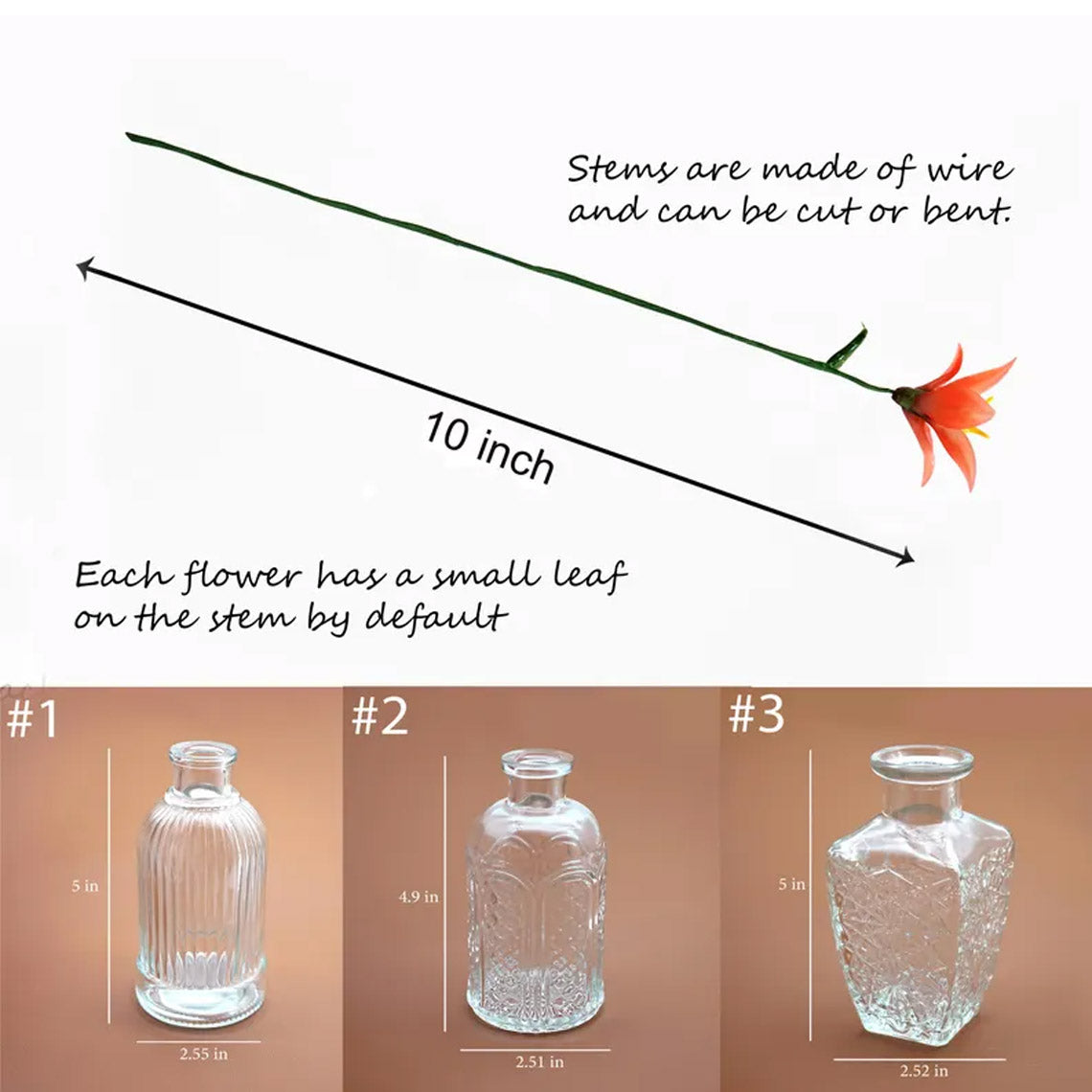 Hand-Blown Glass Flower Bouquet – Forever Floral Arrangement & Birthday Gift