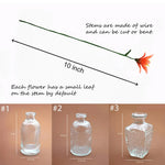 Hand-Blown Glass Flower Bouquet – Forever Floral Arrangement & Birthday Gift