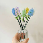 Mini Hand-Blown Glass Larkspur Stem – July Birth Flower & Vibrant Floral Spike