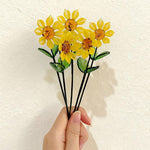 Mini Hand-Blown Glass Sunflower Stem – Forever Sunny Home Decor & Art Gift