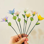 Mini Hand-Blown Glass Rose Stem – June Birth Flower & Everlasting Anniversary Gift