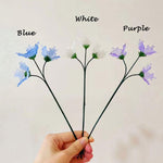 Mini Hand-Blown Glass Gladiolus Spray – August Birth Flower & Ruffled Petal Stem