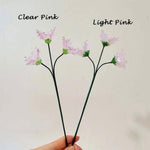 Mini Hand-Blown Glass Gladiolus Spray – August Birth Flower & Ruffled Petal Stem