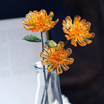 Hand-Blown Glass Flower Bouquet – Forever Floral Arrangement & Birthday Gift