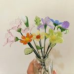 Custom Glass Birth Flower Stem Collection – Personalized Mini Floral Art Keepsake