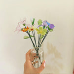 Custom Glass Birth Flower Stem Collection – Personalized Mini Floral Art Keepsake
