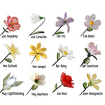 Mini Hand-Blown Glass Birth Flower Bouquet – Mixed Single Stems & Forever Gift