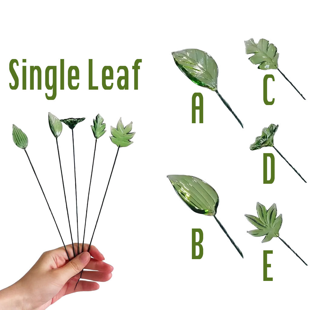 Custom Glass Birth Flower Stem Collection – Personalized Mini Floral Art Keepsake